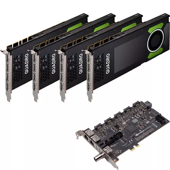 PNY VCQP4000SYNC-4P4KIT NVIDIA Quadro P4000 Graphic Card + Sync II (Turnkey Kit) - 8 GB GDDR5