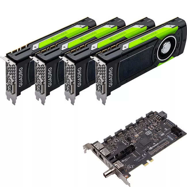 PNY VCQP6000SYNC-4P6KIT NVIDIA Quadro P6000 Graphic Card + Sync II Turnkey Kit - 24 GB GDDR5X