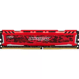 Crucial BLS4G4D26BFSE Ballistix Sport LT Red 4GB DDR4-2666 UDIMM - Non-ECC - Unbuffered
