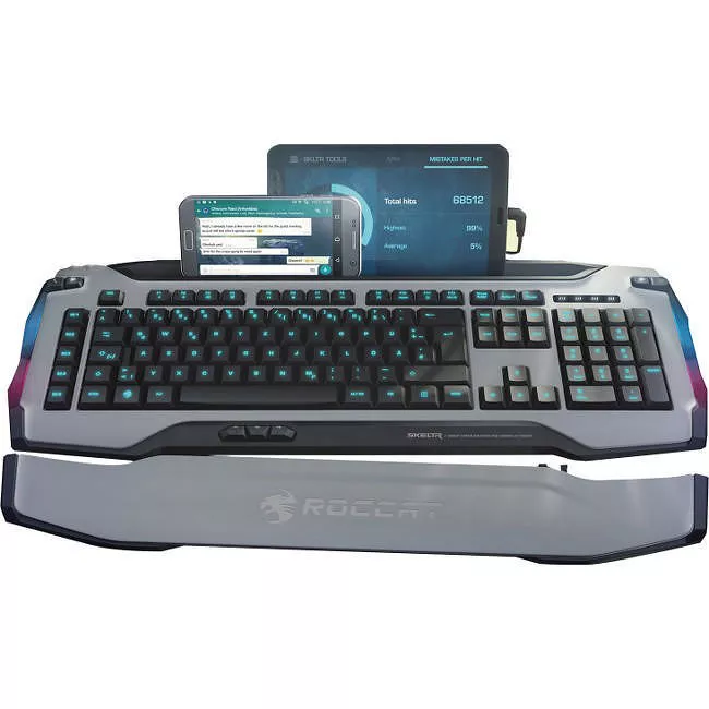 ROCCAT ROC-12-231-WE Skeltr - Smart Communication RGB Gaming Keyboard