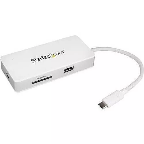 StarTech DKT3CHSD4GPD USB C Multiport Adapter - 4K HDMI - SD / SDHC / SDXC Slot (UHS-II) - GbE