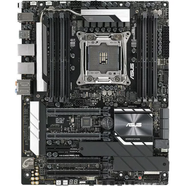 ASUS WS C422 PRO/SE Workstation Motherboard - 1x Socket R4 LGA-2066 - Intel C422 - 8x DDR4 - RAID - 2x M.2 - 4x PCIe x16 - 2x RJ-45 - ATX