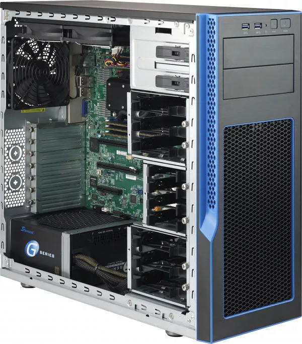 Supermicro SYS-5038K-I Barebone Tower - Intel C612 Chipset - 1X Socket P LGA-3647