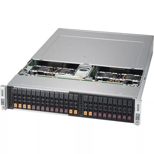 Supermicro SYS-2029BT-DNC0R 2 Node 2U RM Barebone - Intel C621 Chipset Socket P LGA-3647 - 2X CPU