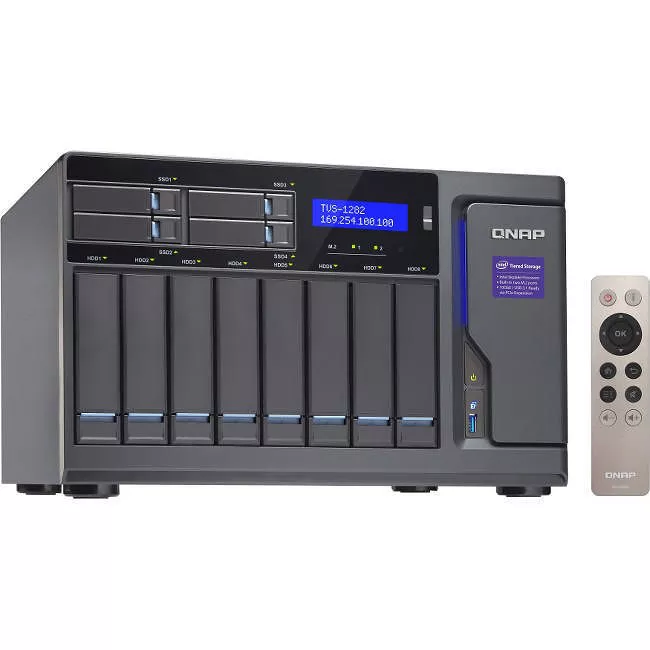 QNAP TVS-1282-I7-64G-450W-US Turbo SAN/NAS Storage System