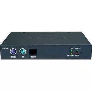 TRENDnet TK-IP101 1-Port KVM Switch Over IP, Centralized Management, 1600x1200 Resolution, Ethernet RJ-45, Serial PPP, Windows, KVM Switches, BIOS, GUI,