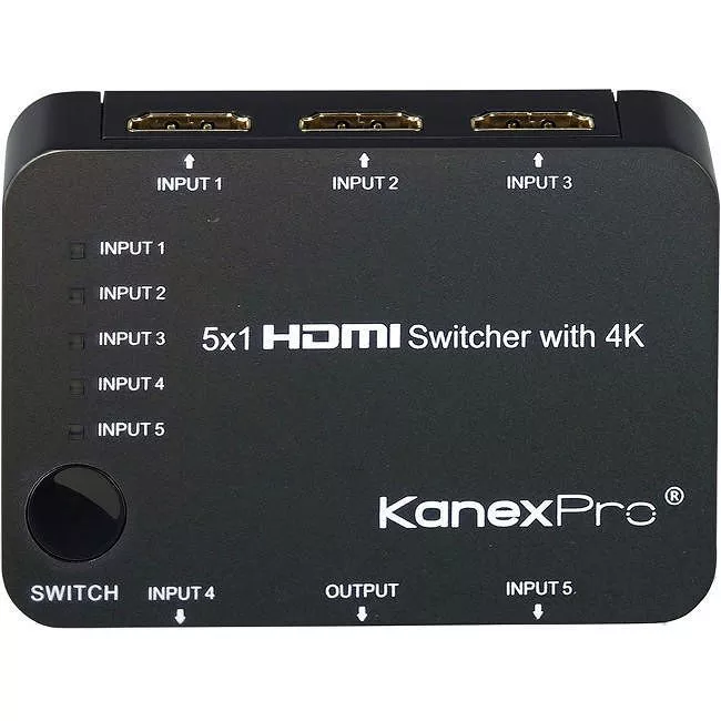 KanexPro SW-HD5X14K 5x1 HDMI Switcher with 4K Support