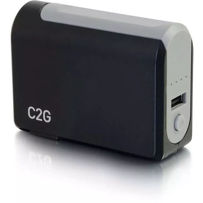 C2G 20275 1-Port USB Wall Charger AC to USB Adapter with Power Bank 5V 1A Output