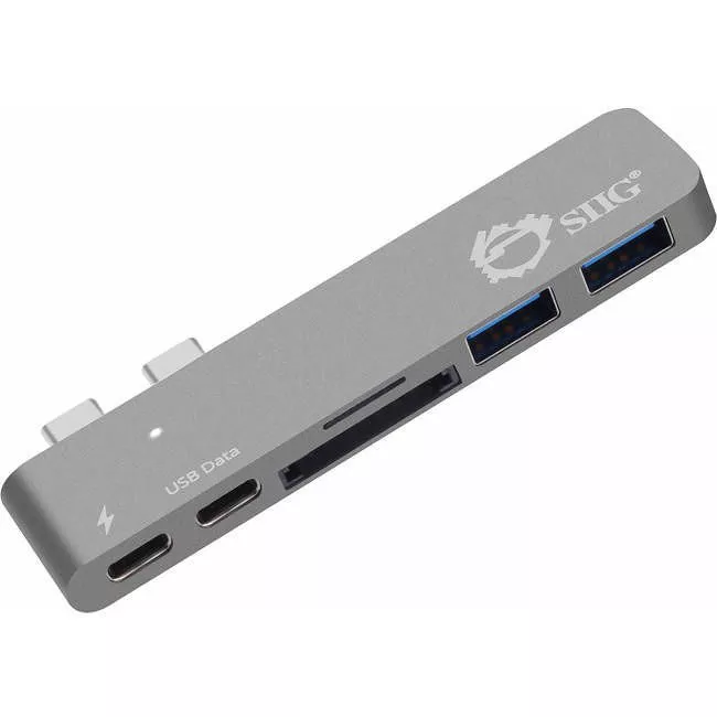 SIIG JU-TB0312-S1 Thunderbolt 3 USB-C Hub with Card Reader & PD Adapter