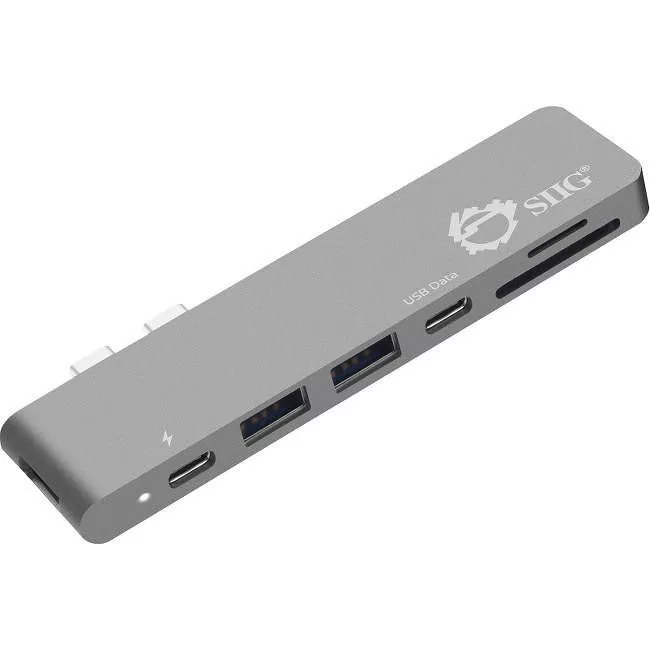 SIIG JU-TB0512-S1 USB-C Hub HDMI with Card Reader & PD Adapter