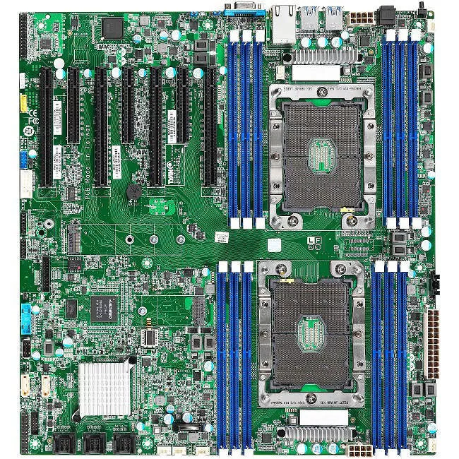 MiTAC S7100AG2NR Workstation Motherboard - 2x Socket P LGA-3647 - Intel C621 - 12x DDR4 - RAID - 2x M.2 - 4x PCIe x16 - SSI EEB