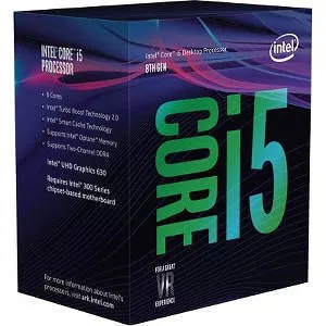 Intel BX80684I58400 Core i5 i5-8400 Processor - 65 W - 2.80 GHz - Socket H4 LGA-1151 - 6 Core