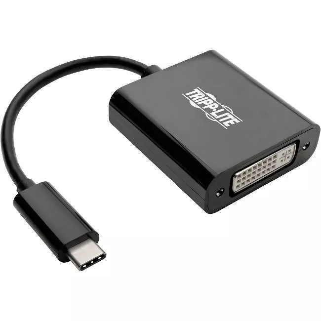 Tripp Lite U444-06N-DVIBAM USB C to DVI Adapter Converter, USB 3.1, Thunderbolt 3, 1080p - M/F, Blk