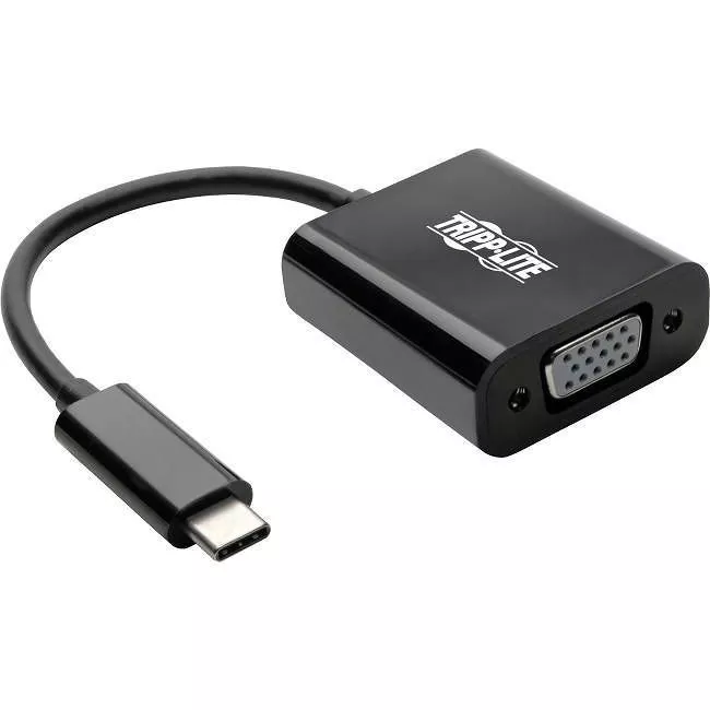 Tripp Lite U444-06N-VB-AM USB C to VGA Adapter Converter, Thunderbolt 3 - M/F, USB 3.1, 1080p
