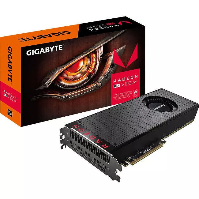 GIGABYTE GV-RXVEGA64-8GD-B Radeon RX Vega 64 Graphic Card - 1.25 GHz Core - 8 GB HBM2