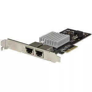 StarTech ST10GPEXNDPI 2-port PCIe 10GBase-T / NBASE-T Ethernet Network Card - with Intel X550 Chip