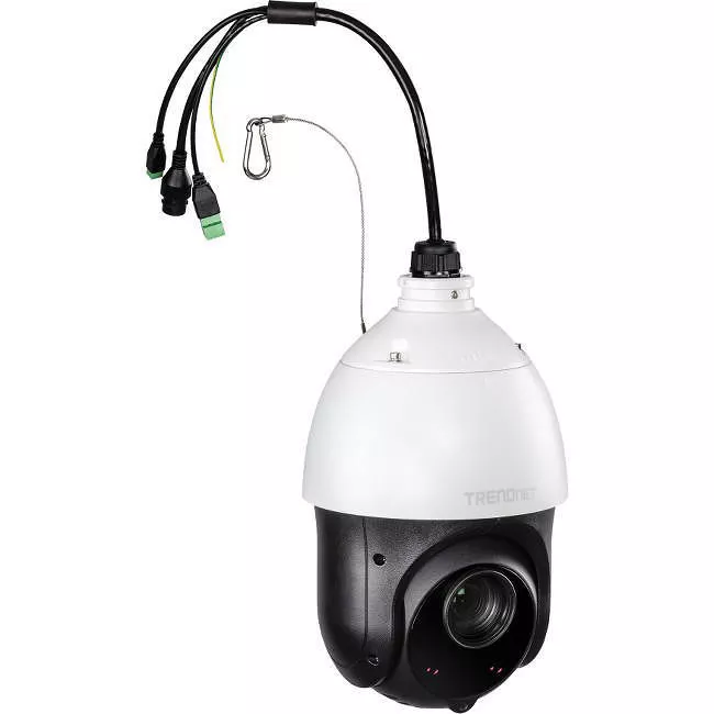 TRENDnet TV-IP440PI Indoor Outdoor 2MP 1080p PoE+ IR PTZ Speed Dome Network Camera, 20x Optical Zoom, Auto-Focus, Auto-Iris, IP66 Housing, Night Vision Up To 100m (328 ft.), White,