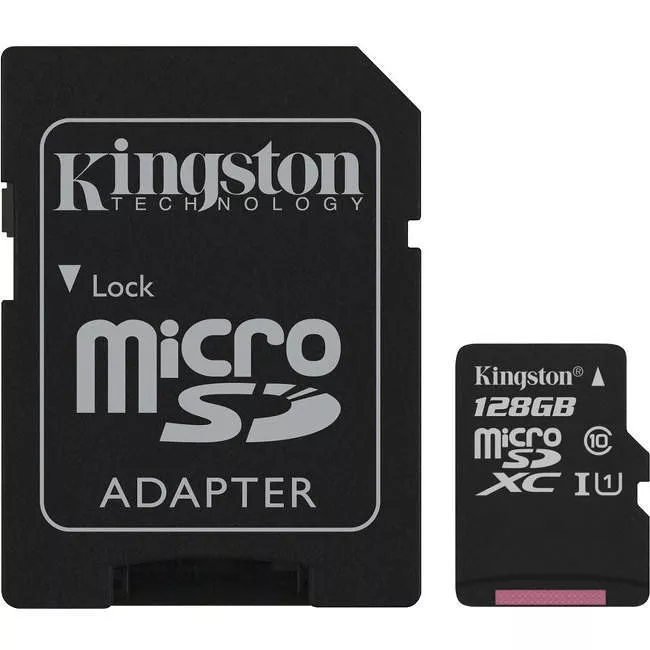 Kingston SDCS/128GB Canvas Select 128 GB Class 10/UHS-I (U1) microSDXC