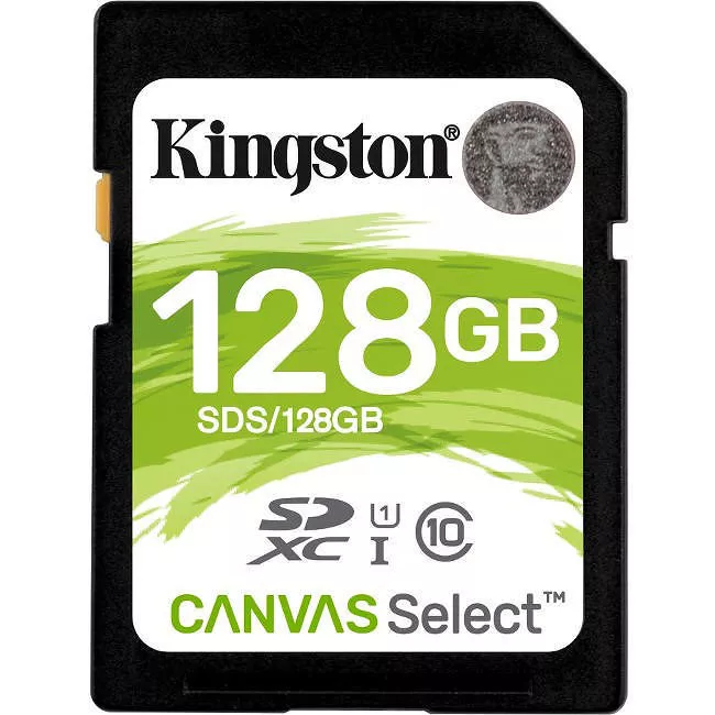 Kingston SDS/128GB Canvas Select 128 GB SDXC Class 10/UHS-I (U1) Card