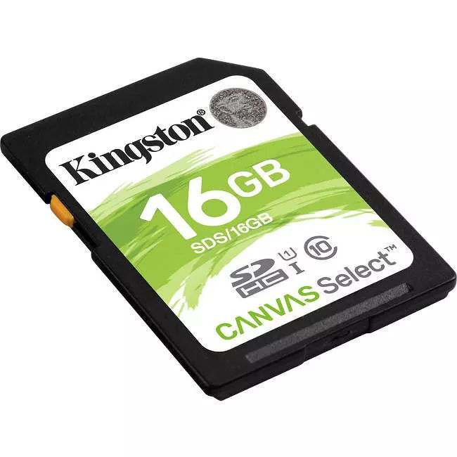 Kingston SDS/16GB Canvas Select 16 GB Class 10/UHS-I (U1) SDHC