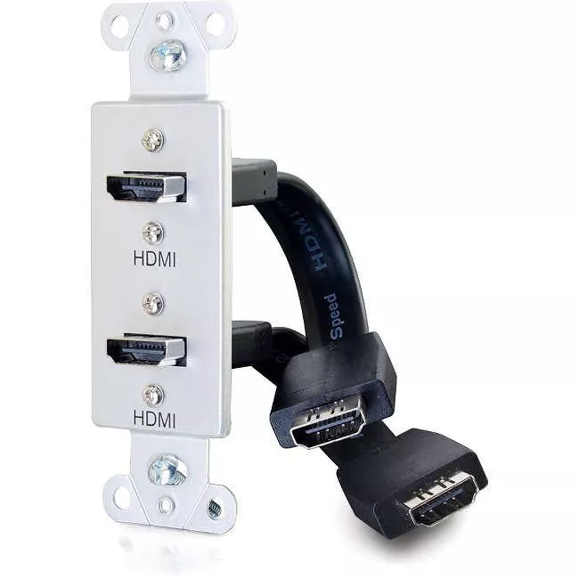 C2G 39875 HDMI Pass Through Decorative Wall Plate