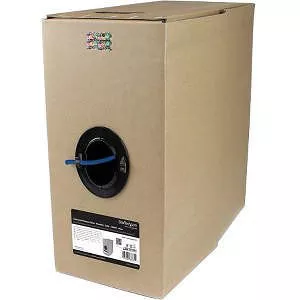 StarTech WIRC6ASPATBL 1000 ft Blue Bulk Cat6a Cable - Solid - CMR-Rated - Cat6a Ethernet Cable