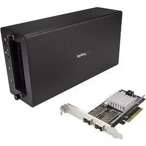 StarTech BNDTB210GSFP Thunderbolt 3 to 10GbE Fiber Network Chassis - Ext Enclosure - 2 SFP+ Ports