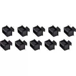 StarTech SFPCAP10 Fiber Optic Dust Caps - 10 Pack - SFP+ / SFP Plug with Tab