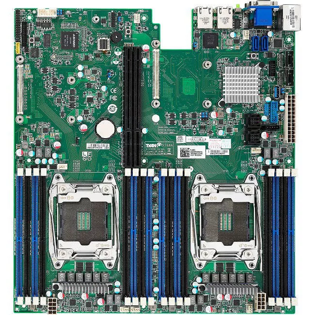MiTAC S7086GM3NR Server Motherboard - 2x Socket R LGA-2011 - Intel C612 - 16x DDR4 - RAID - EATX