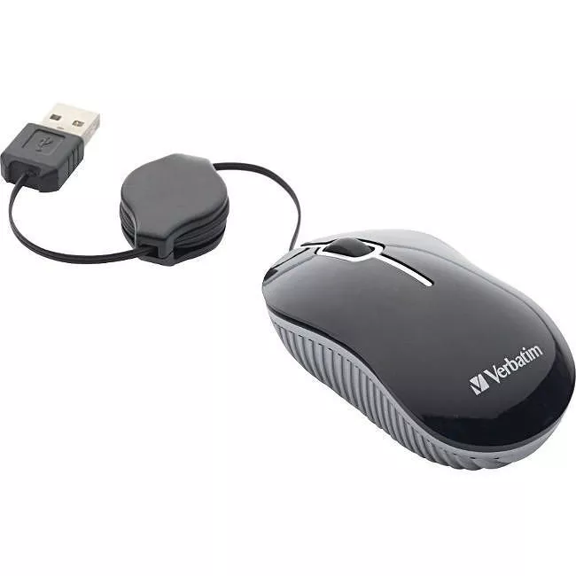 Verbatim 98113 Mini Travel Optical Mouse, Commuter Series - Black