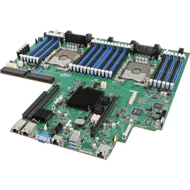 Intel S2600WF0 Server Motherboard - 2x Socket P - Intel C624 - 24x DDR4 - RAID - Proprietary Form Factor