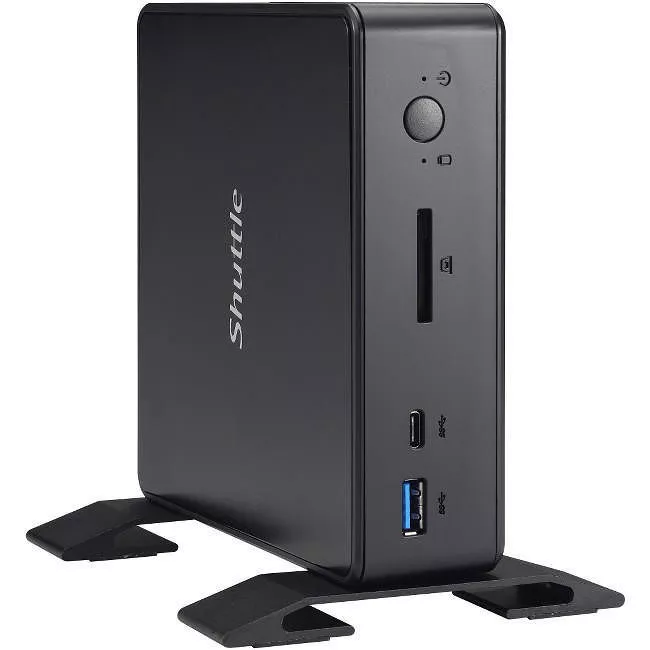 Shuttle NC03U5 XPC nano Desktop Computer - Intel i5-7200U 2.50 GHz DDR4 SDRAM - Mini PC - Black