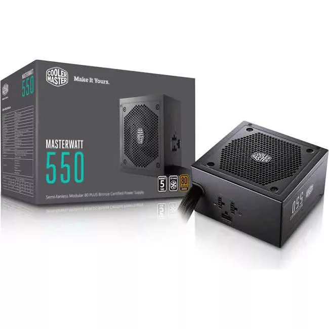 Cooler Master MPX-5501-AMAAB-US MasterWatt 550 Watt Modular 80 PLUS Bronze Certified Power Supply