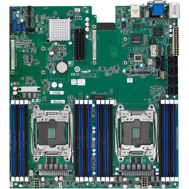 MiTAC S7076GM2NRE Server Motherboard - 2x Socket R LGA-2011 - Intel C612 - 16x DDR4 - RAID - EATX