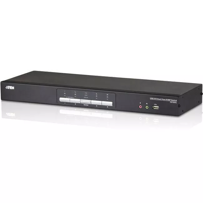 ATEN CS1644A 4-Port USB DVI Dual View KVMP Switch-TAA Compliant