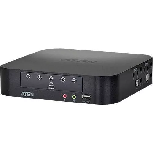 ATEN CS1944 4-Port USB 2.0 Mini DisplayPort Dual View KVMP Switch-TAA Compliant