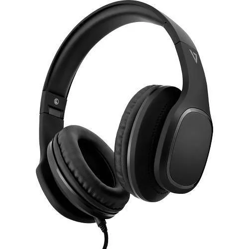 V7 HA701-3NP Over-Ear Headphones with Microphone - Black