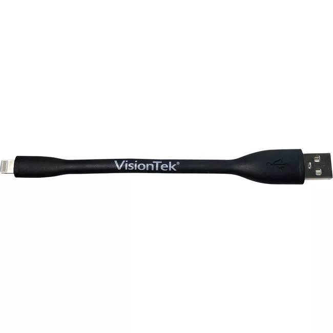 VisionTek 901096 Lightning to USB Flex Cable-Black -