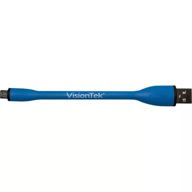 VisionTek 901101 Micro USB to USB Flex Cable-Blue -