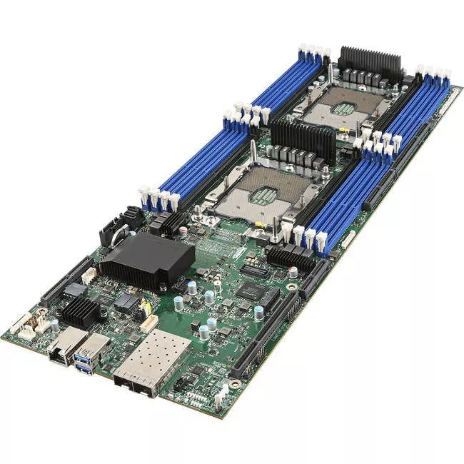 Intel S2600BPB Server Motherboard - 2x Socket P LGA-3647 - Intel C621 - 16x DDR4 - RAID - 2x PCIe x16 - Proprietary Form Factor