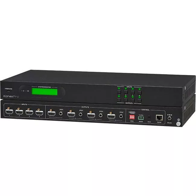 KanexPro HDMX44-18G 4x4 HDMI 2.0 Matrix Switcher with 4K/60Hz