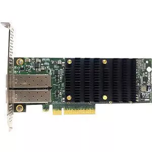 Chelsio T6225-CR 2-Port Low Pro 10/25GbE UWire Adapter W/ PCI-E x8 Gen 3, 32K conn. SFP28 Conn.