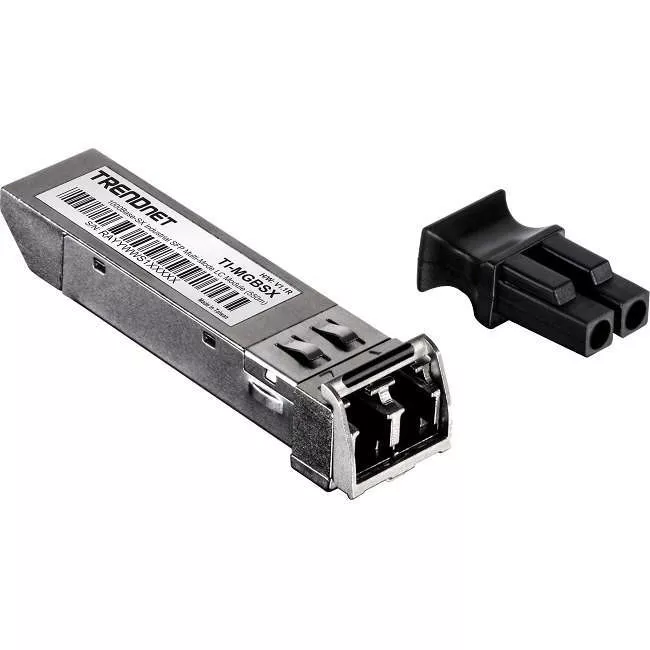 TRENDnet TI-MGBSX 1000Base- SX Industrial SFP to RJ45 Multi-Mode LC Module; ; Up to 550m (1;804 Ft); IEE 802.3z; ANSI Fiber Channel; Data Rates up to 1.25Gbps; LC-Type Duplex; Lifetime Protection