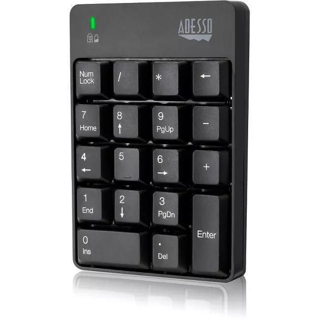 Adesso WKB-6010UB Wireless Spill Resistant 18-Key Numeric Keypad