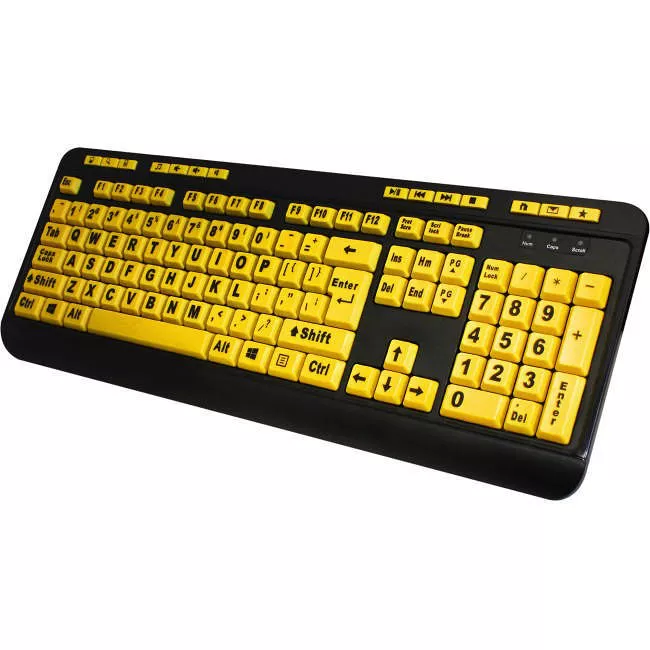 Adesso AKB-132UY EasyTouch 132 - Luminous 4X Large Print Keyboard