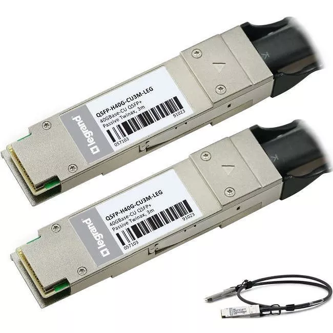 C2G QSFP-H40G-CU3M-LEG 40GBase-CU TAA 3m QSFP+ to QSFP+ DAC Cable