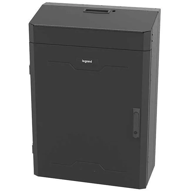 C2G VWMSD-8RU-42-B 8RU Vertical Wall-Mount Cabinet with Split Door - 42in Height TAA