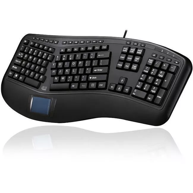 Adesso AKB-450UB Tru-Form Ergonomic Touchpad Keyboard