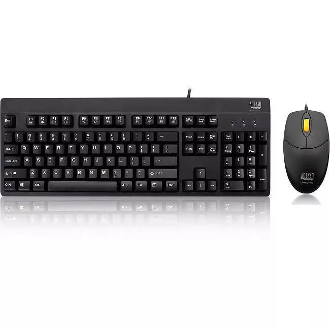 Adesso AKB-630CB EasyTouch 630CB - Antimicrobial Waterproof Keyboard and Mouse Combo