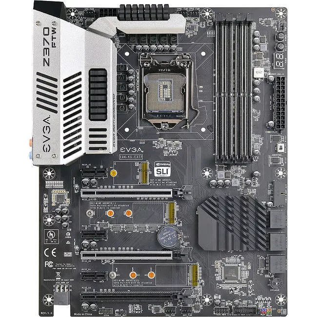 EVGA 134-KS-E377-KR Desktop Motherboard - 1x Socket H4 LGA-1151 - Intel Z370 - 4x DDR4 - RAID - 3x M.2 - 3x PCIe x16 - ATX